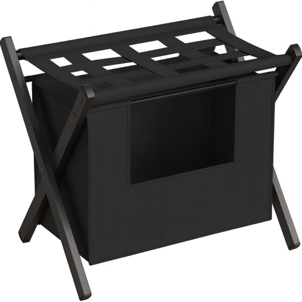 SONGMICS, Luggage rack, black, 45 x 58 cm