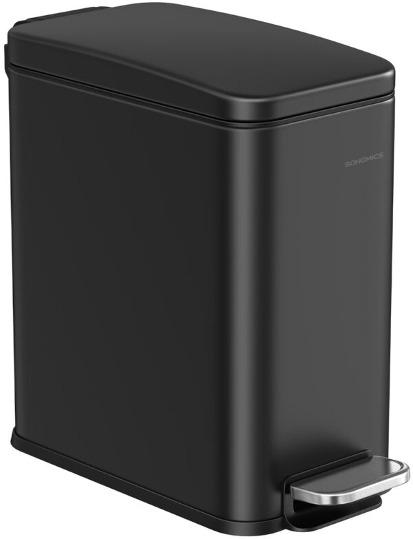 SONGMICS, Trash can, black, 14.4 x 29 cm