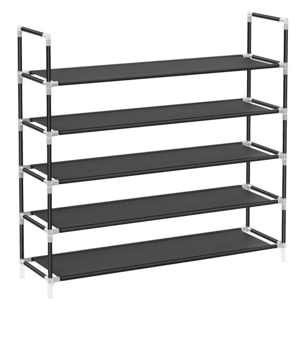 SONGMICS, Shoe Shelf, black, 98 x 28 x 92 cm