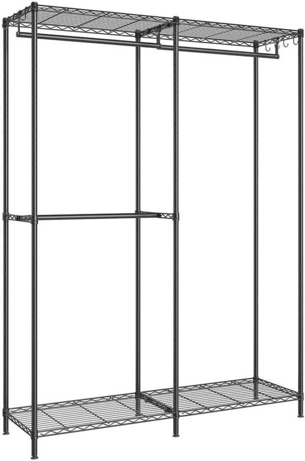 SONGMICS, Clothes hanger, black, 120 x 180 cm