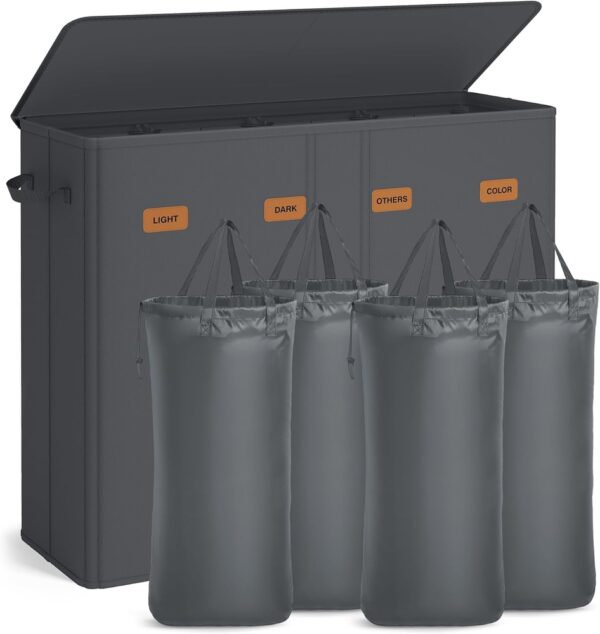 SONGMICS, Laundry Basket, 84 x 75 x 33 cm