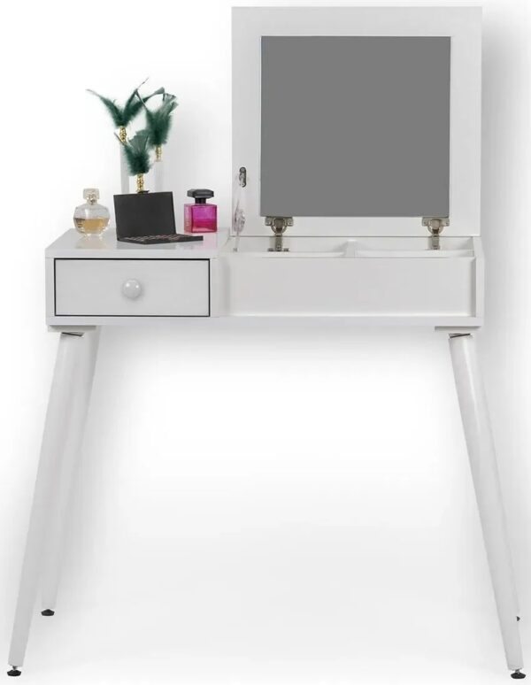 Flora Design, Tual, Makeup Table, White, 80 x 50 x 75 cm
