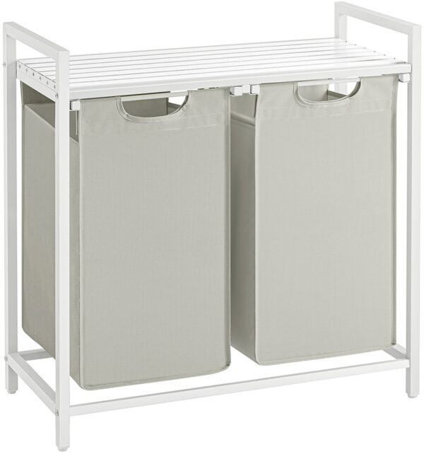 SONGMICS, Laundry Sorter, white, 72 x 33 cm