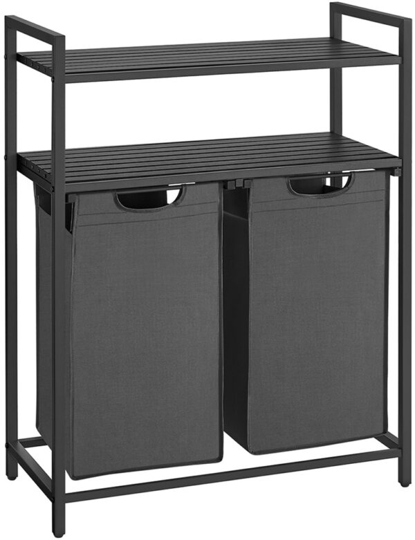 SONGMICS, Laundry Sorter, black, 72 x 33 cm
