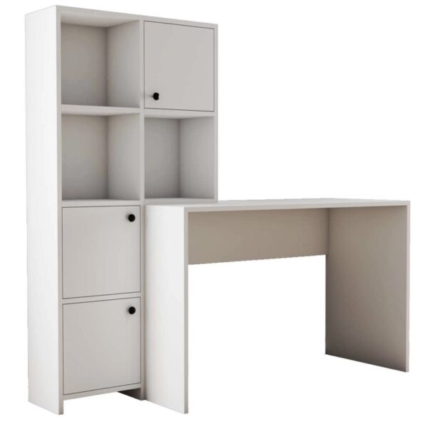 Vimolife, writing desk, White, 157 x 51 x 75 cm